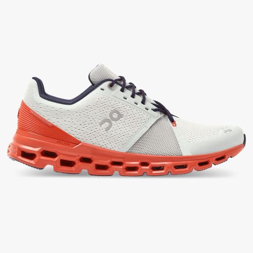 Scarpe Running ON Cloudstratus Uomo Bianche/Corallo IT 80602